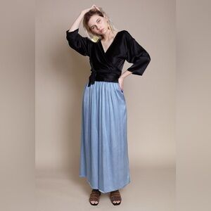 Miranda Bennett Silk Wrap Top